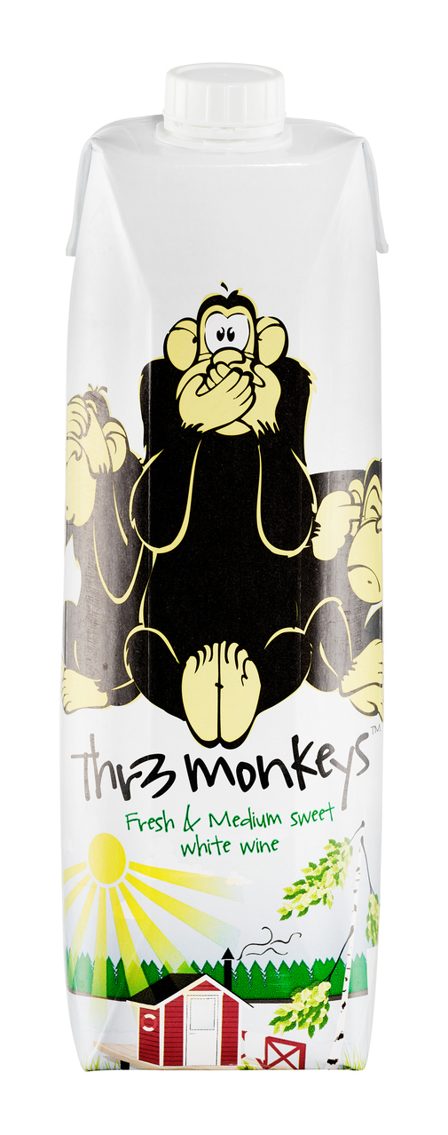 Thr3 Monkeys White